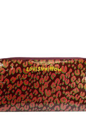 Louis Vuitton  Stephan Sprouse Leopard Print Vernis Wallet Maroon